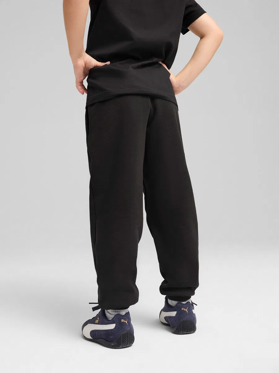 Зауженные брюки PUMA 'ESS No. 1' черного цвета — фото 4
