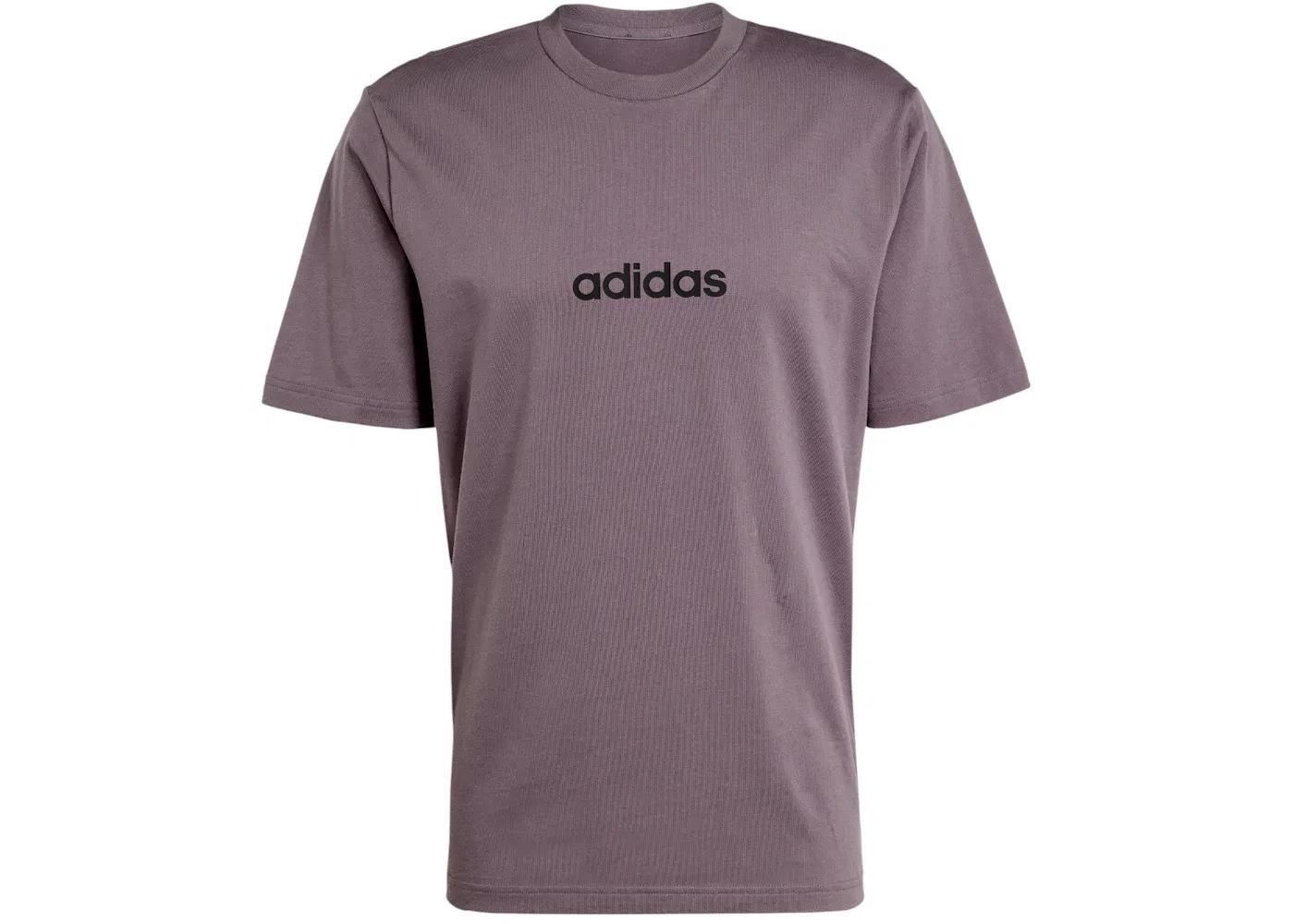 Мужская футболка с принтом Essentials Linear Adidas, цвет Grey Strata Black