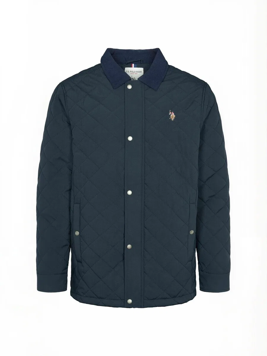 Куртка U.S. POLO ASSN. для межсезонья 'UMDitlev' сапфирового цвета