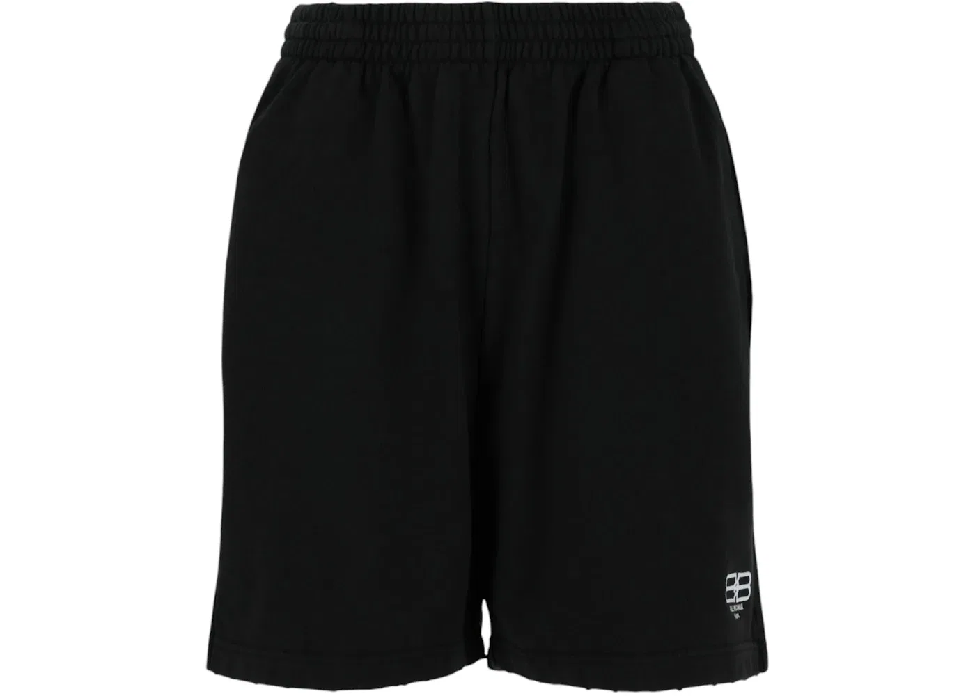 Женские шорты с логотипом BB Paris Icon Balenciaga, Washed Black/White