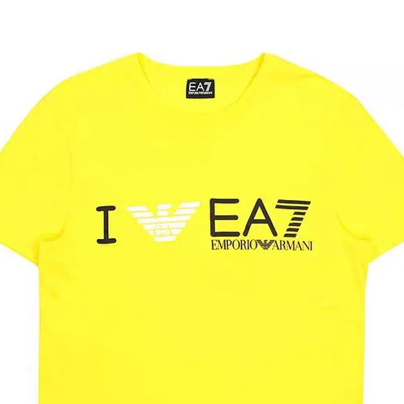 Женская футболка EMPORIO ARMANI EA7 SS23, Yellow — фото 3