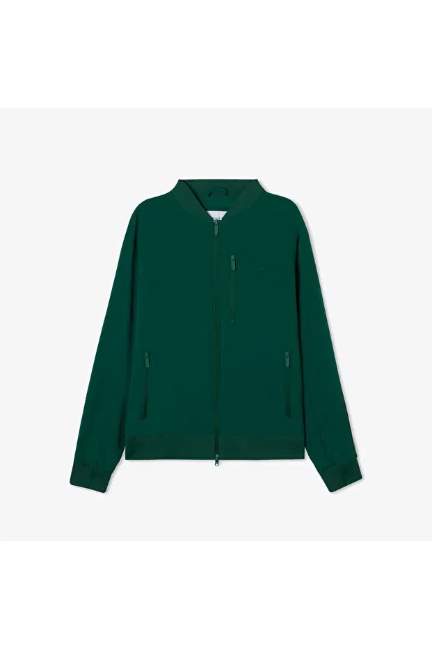 Мужская куртка-бомбер с принтом Lacoste, Зеленый — фото 3