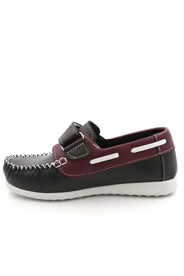 Детские ортопедические туфли для мальчиков Ewen Tomm, Burgundy Black — фото 3