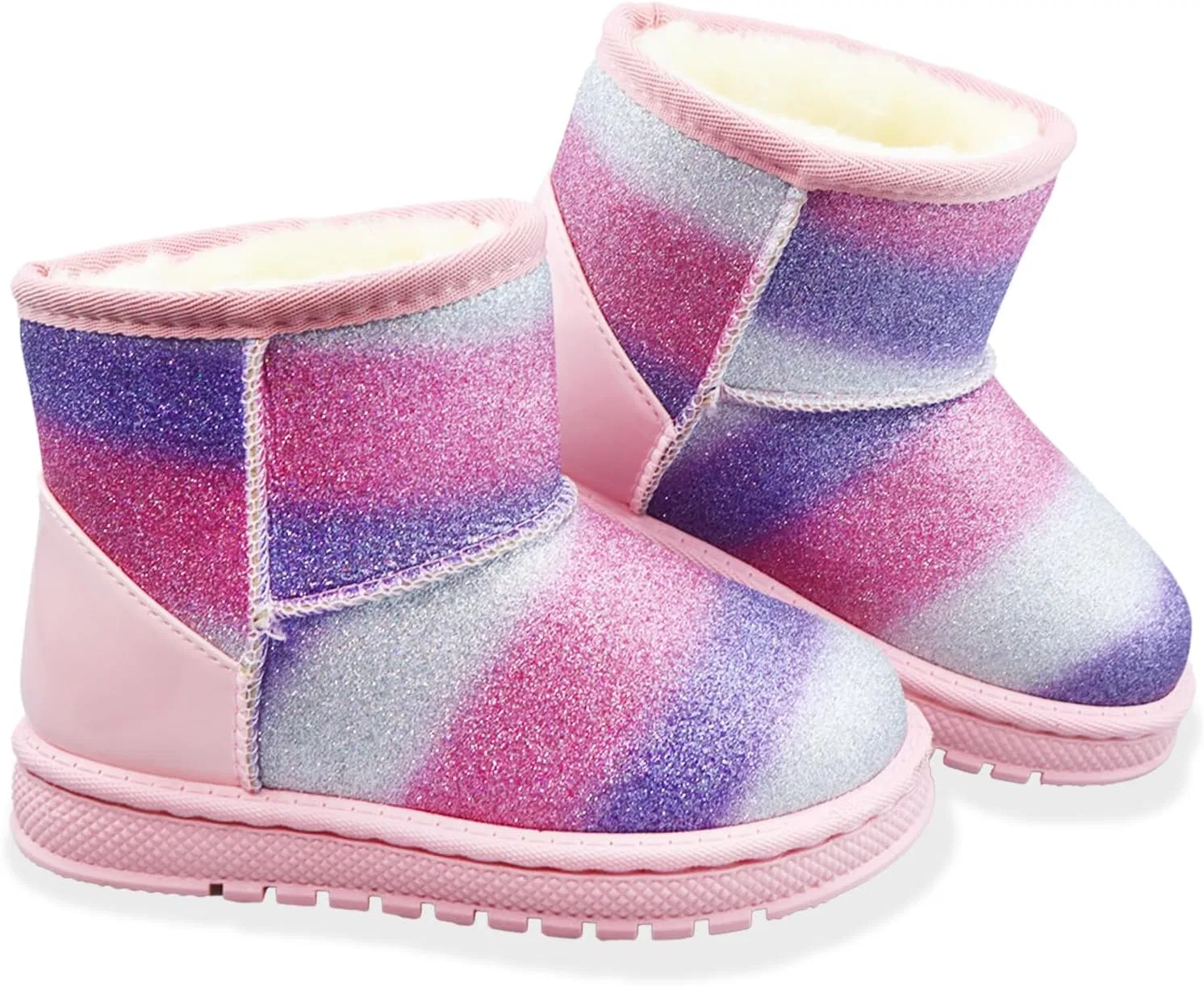 Детские зимние сапоги для девочек с блестками Sugmzox, Multicolor
