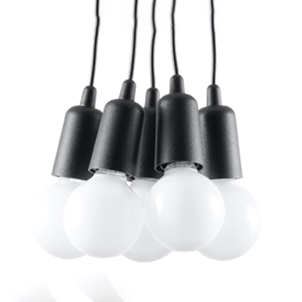 

Подвесной светильник DIEGO 5 черный 5xE27 60Вт ПВХ 90x25x25см Sollux Lighting