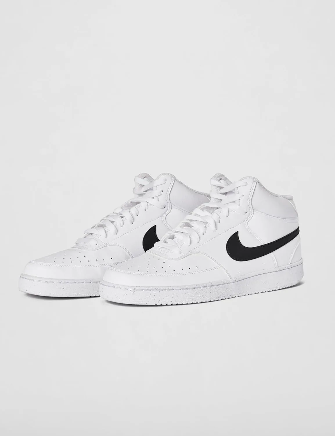 Мужские кроссовки Nike Court Vision Mid Next Nature, белый/черный — фото 2