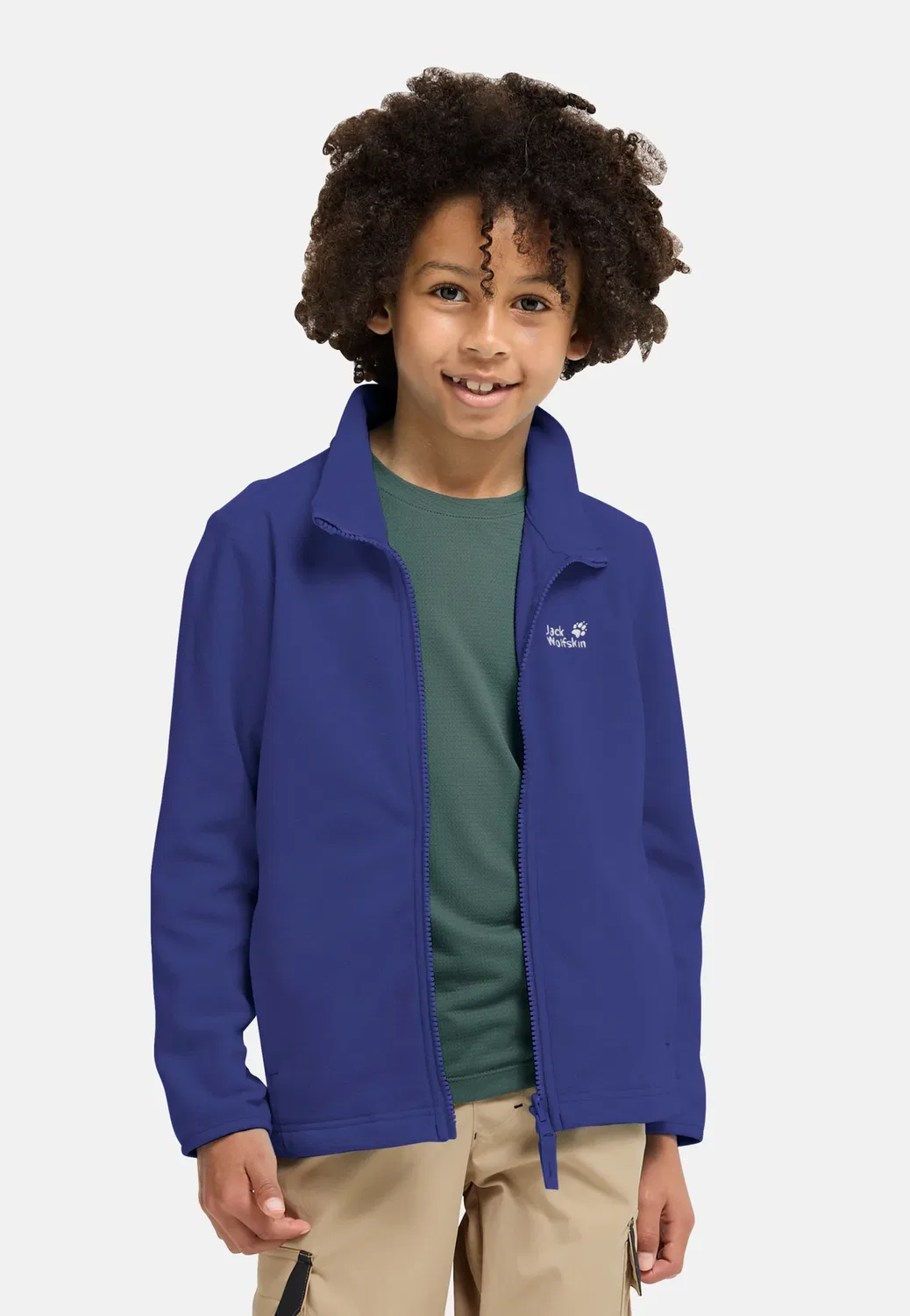 Куртка унисекс Taunus 100 fz k из флиса Jack Wolfskin, Glow Ink — фото 4