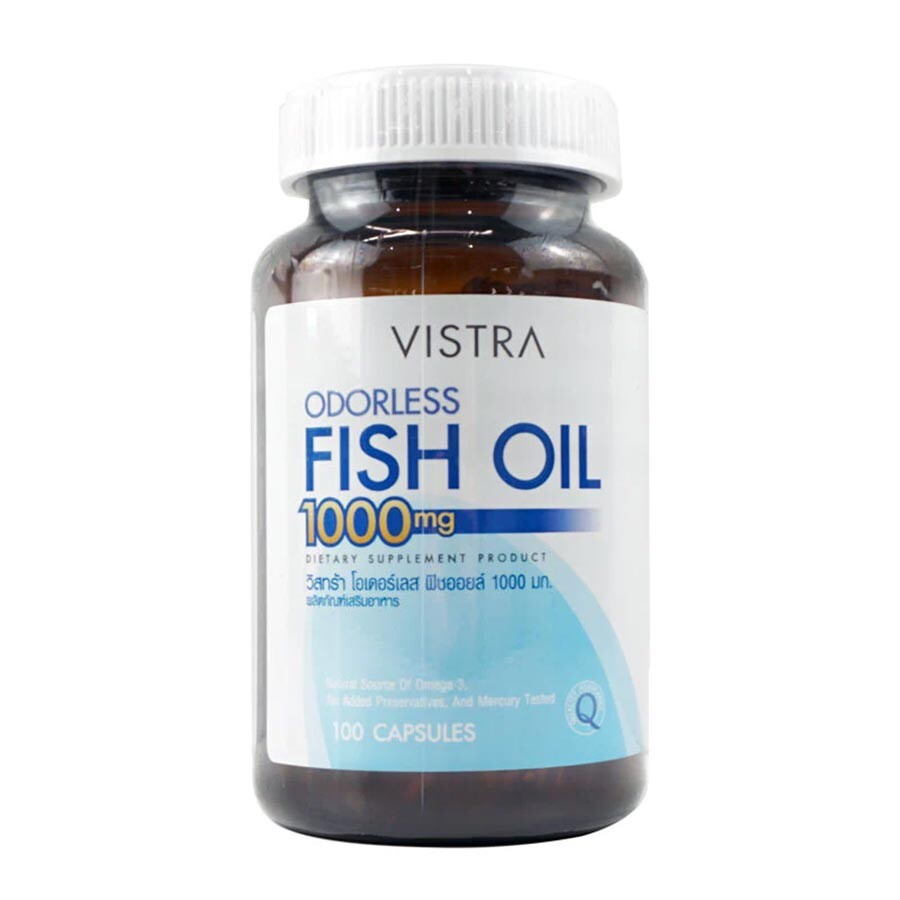 

Рыбий жир Vistra Odorless Fish Oil 1000 мг, 100 капсул