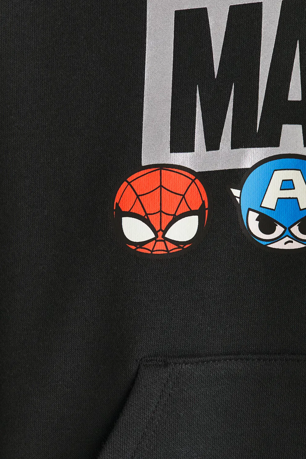 Худи с принтом и внутренней подкладкой из ворса H&M, Schwarz/Marvel Comics — фото 2