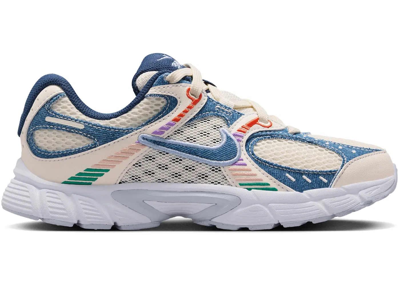 Детские кроссовки Lifestyle Nike V5 RNR, Soft Pearl/Blue Denim/Malachite/Midnight Navy