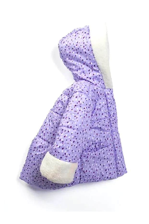 Детское пальто для девочек с принтом Inflatable Jacket Generic Brands, Purple — фото 4