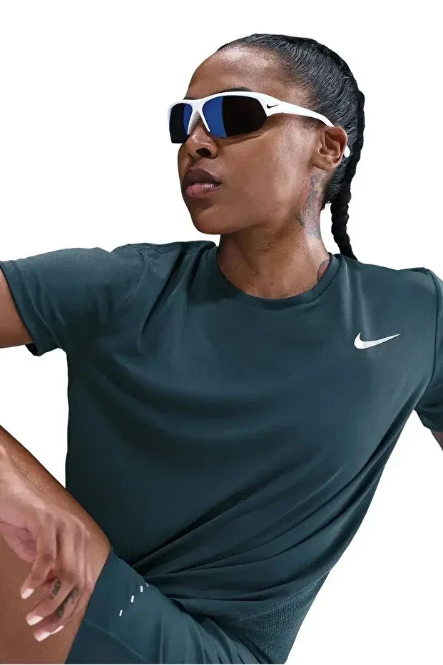 Женская футболка с принтом Dri-Fit Miller Nike, Petrol Blue