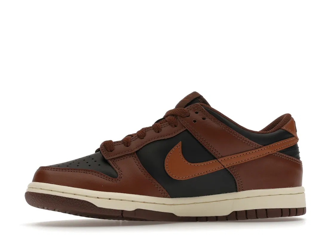 Детские кроссовки Lifestyle с принтом Nike Dunk Low Nike, Black/Cacao Wow/Coconut Milk/British Tan — фото 3