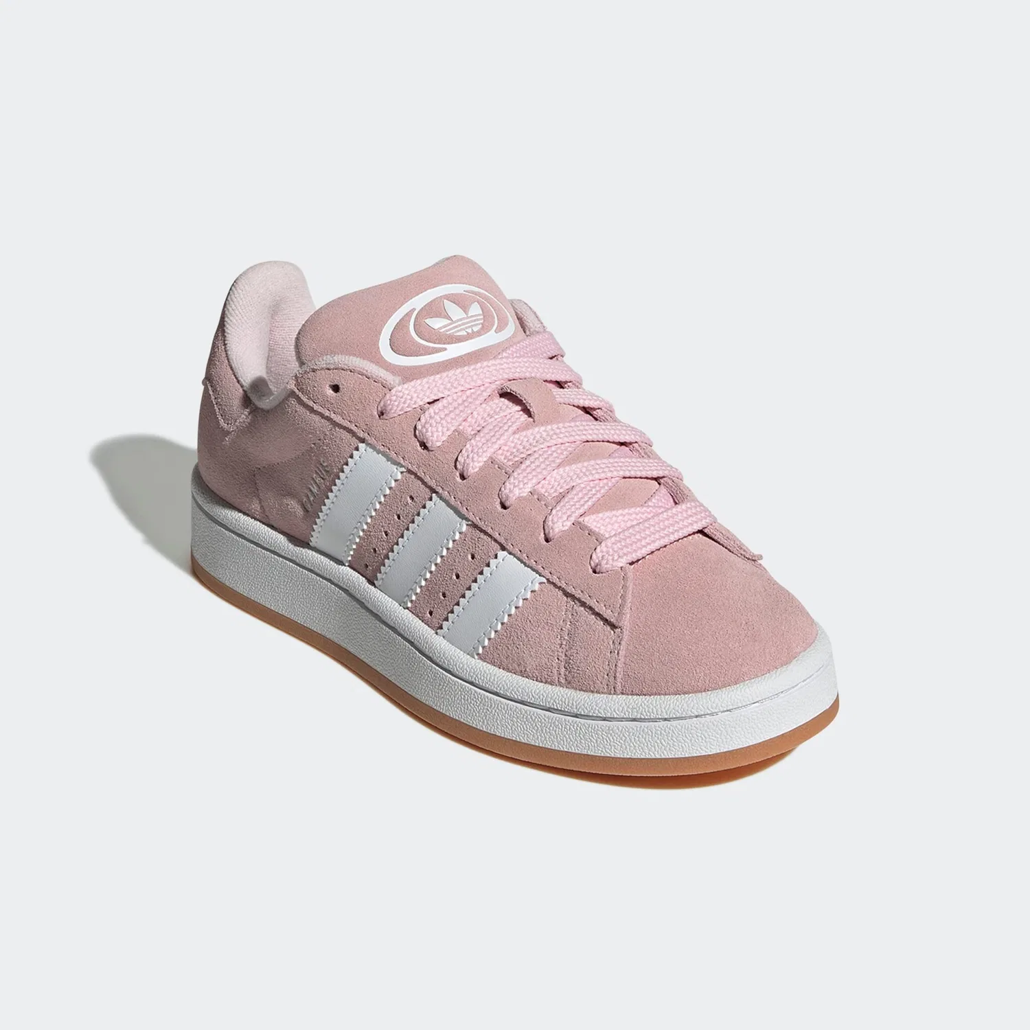 Детские кроссовки с ретро-дизайном Campus 00S Adidas Originals, Clear Pink/White/Gum