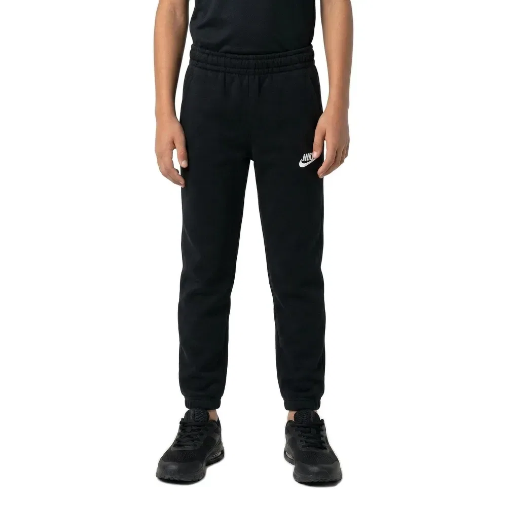 Детские спортивные брюки с флисом Nike Sportswear Club Fleece, Black