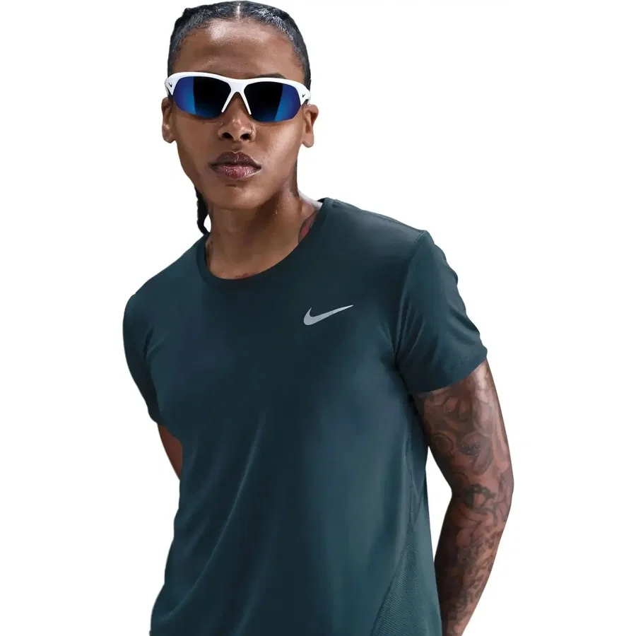Футболка спортивная с коротким рукавом Dri-Fit Miller Nike, Петроль — фото 2