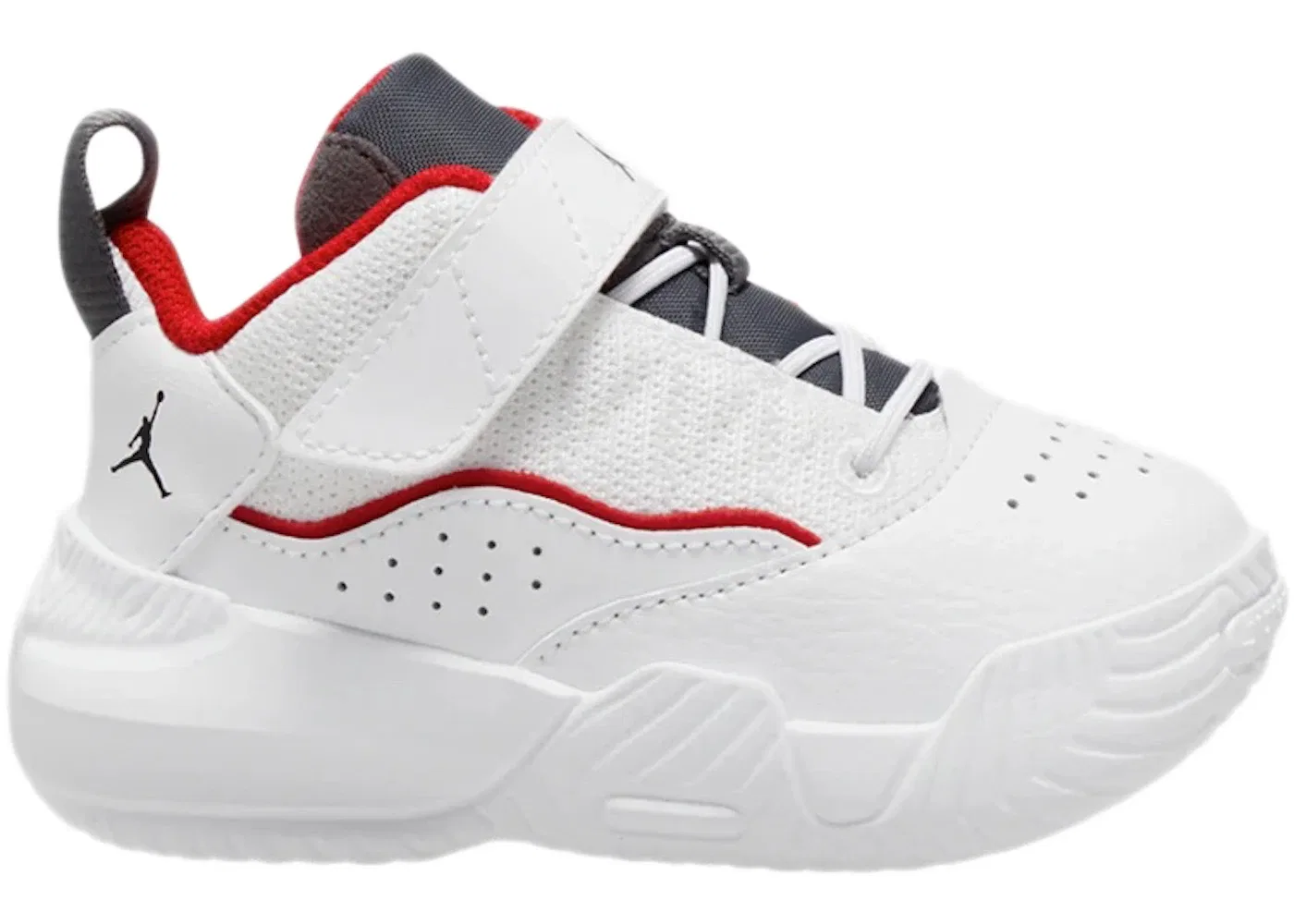 Детские кроссовки Lifestyle Джордан Stay Loyal Jordan, White/Light Graphite/University Red/Black