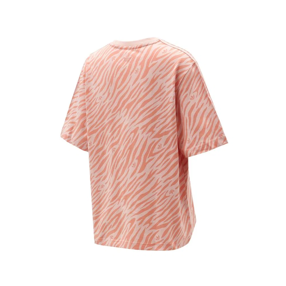 Детская футболка с круглым вырезом Peach Pink Adidas Originals — фото 3