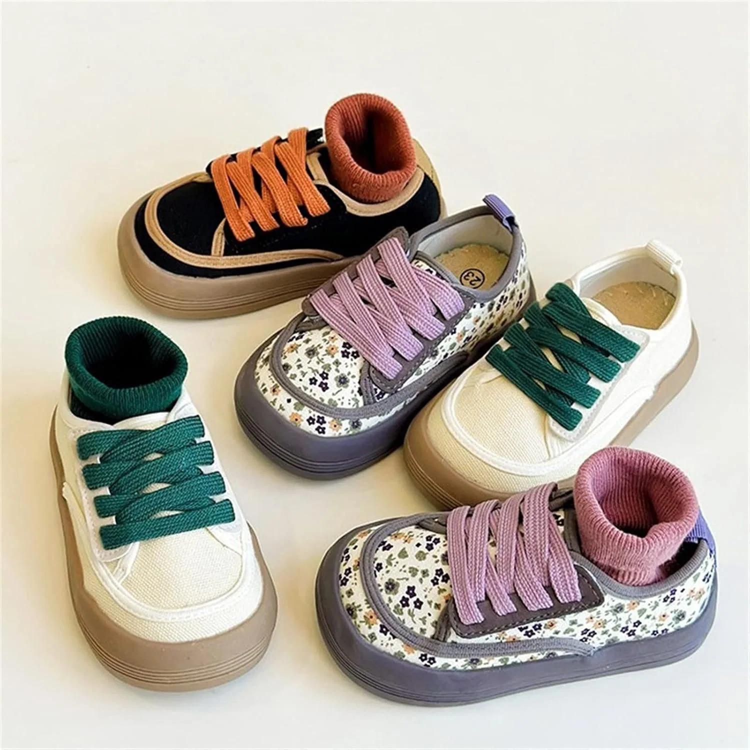 Детские кеды на скользящей подошве с принтом Boy and Girl Slip On Sneakers, Purple — фото 3