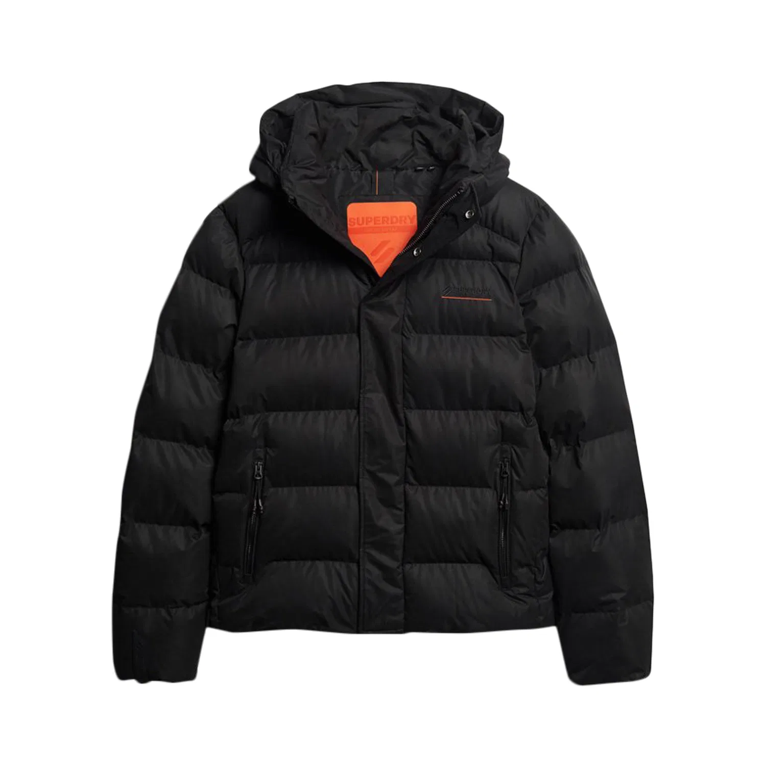 Мужская спортивная куртка с капюшоном из микрофибры Superdry, Черная
