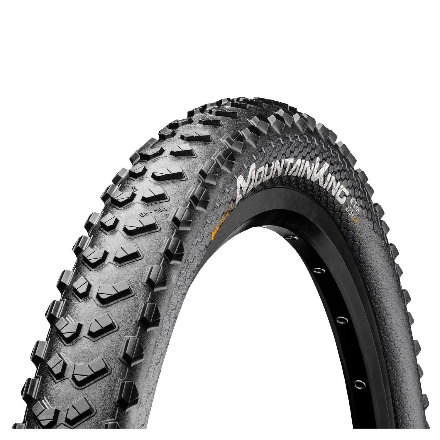 

Жесткая горная покрышка Continental Mountain King 58-622, черный / черный / черный