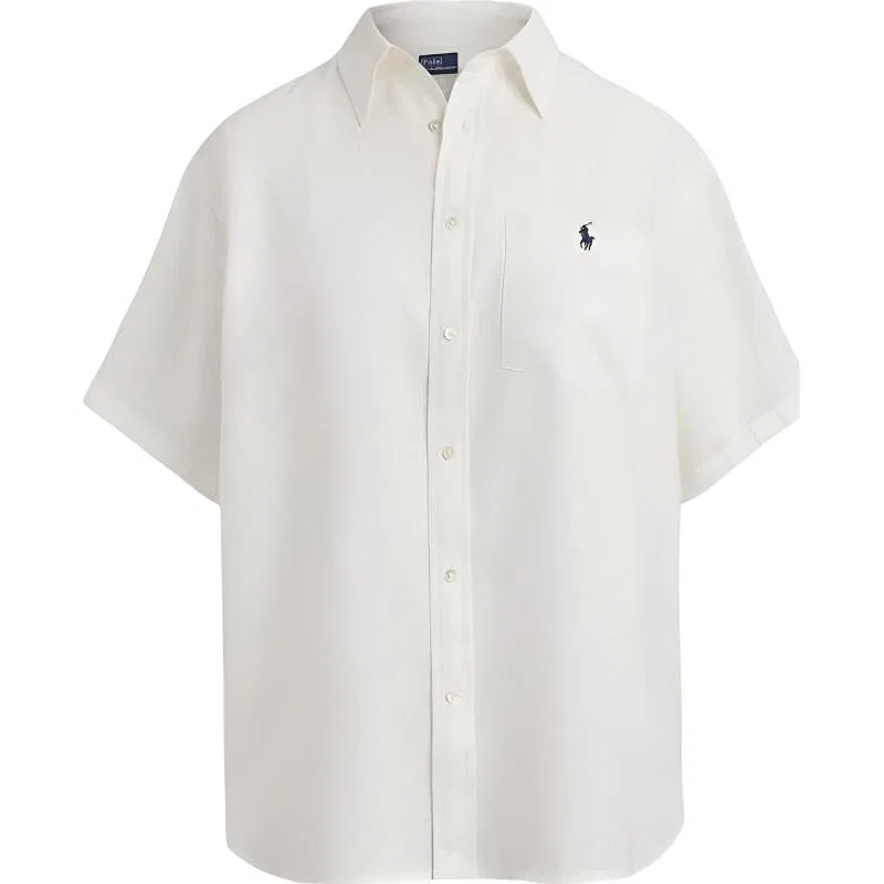 Женская рубашка с коротким рукавом SS26 Shirt Standard, Polo Ralph Lauren, White