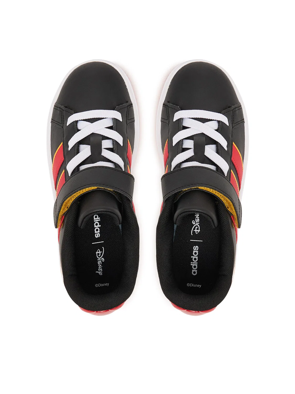 Кроссовки для мальчика Disney Mickey Mouse Grand Court Shoes Kids Adidas, черный — фото 4