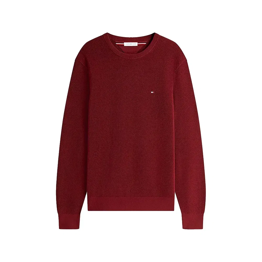 Мужской свитер из органического хлопка Tommy hilfiger, Red — фото 3