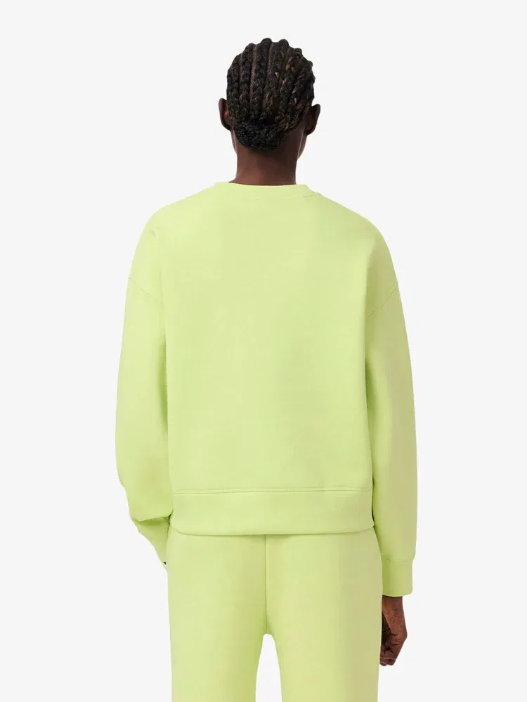 Свитшот женский LACOSTE Double Face Soft, Apple Green — фото 3