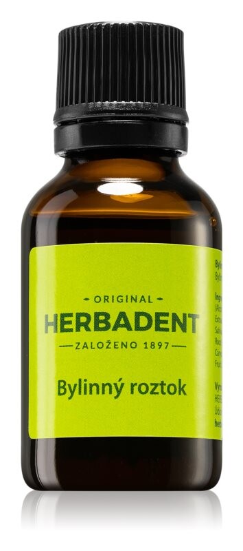 

Спиртовой травяной раствор для зубов, языка и десен Herbadent Original