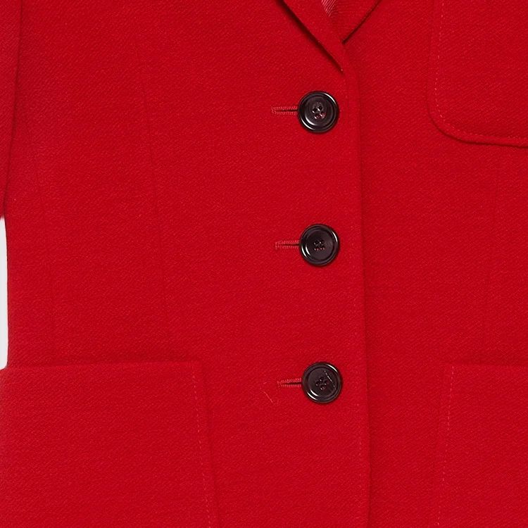 Деловой костюм женский Gucci Классический крой, Строгий стиль, Красный — фото 3