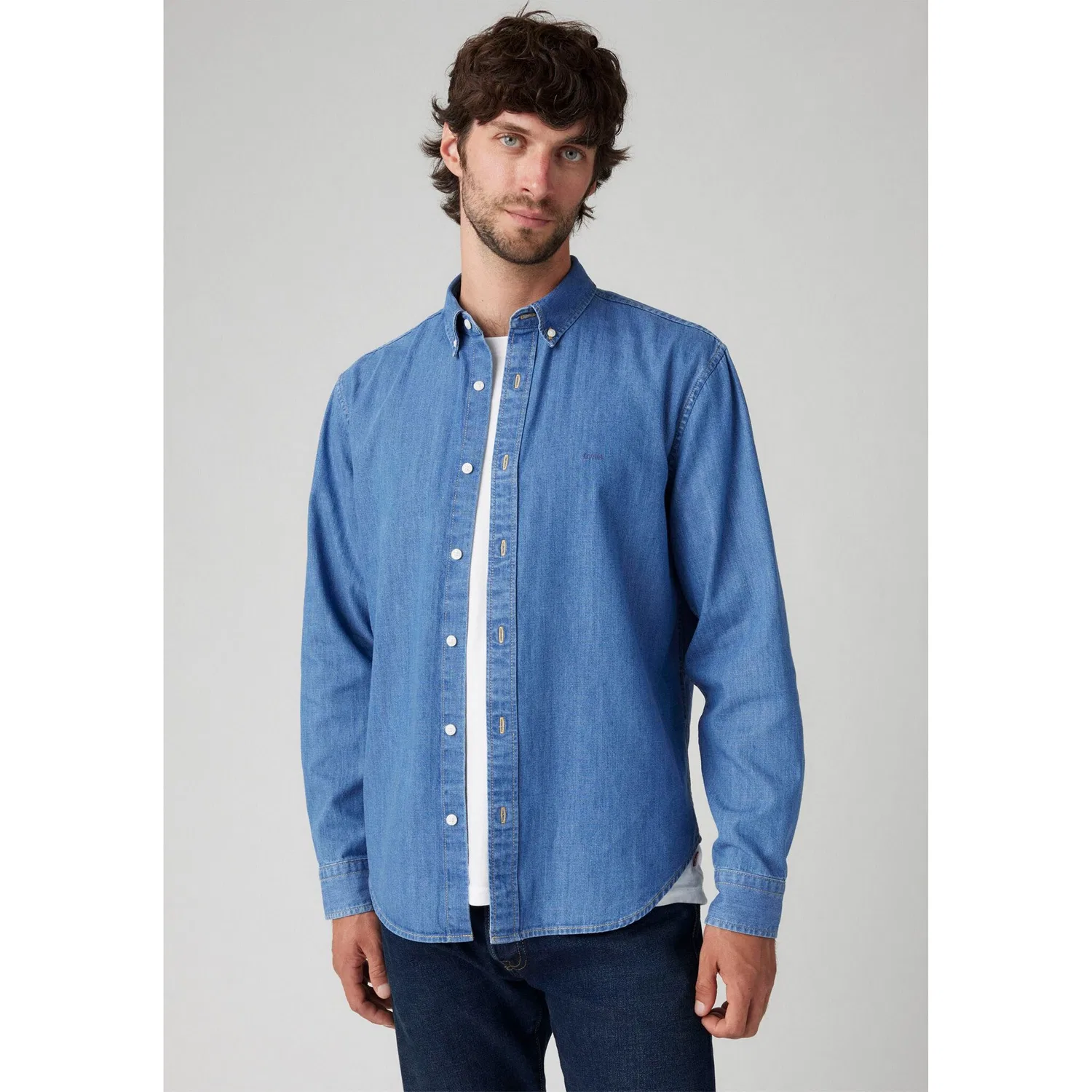 Мужская рубашка с длинным рукавом AUTHENTIC BUTTON DOWN Levi's, Woodrow Mid Wash — фото 2