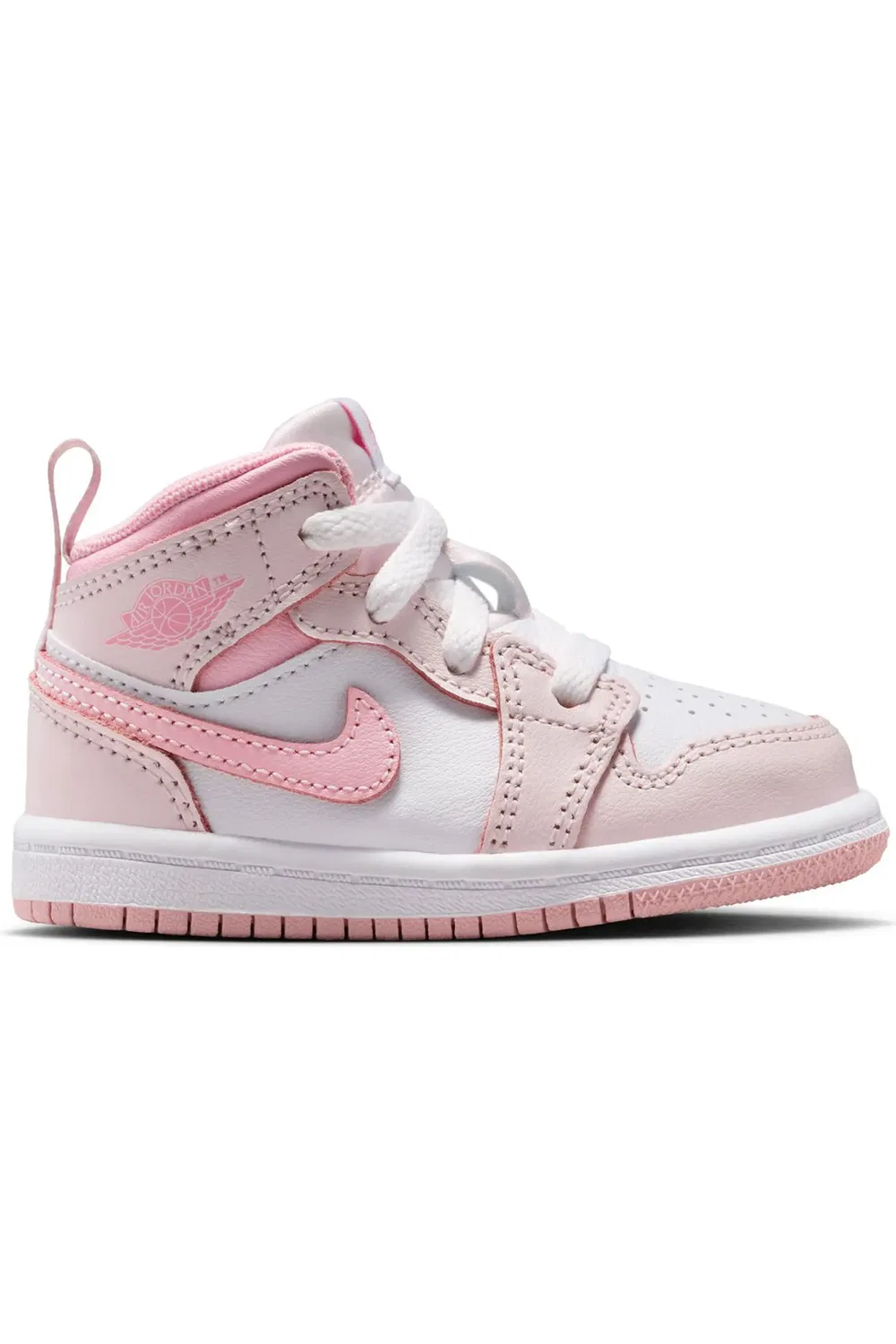 Детские кроссовки баскетбольные Air Jordan 1 Mid Jordan, 600 Perlpk/Mdsfpk — фото 2