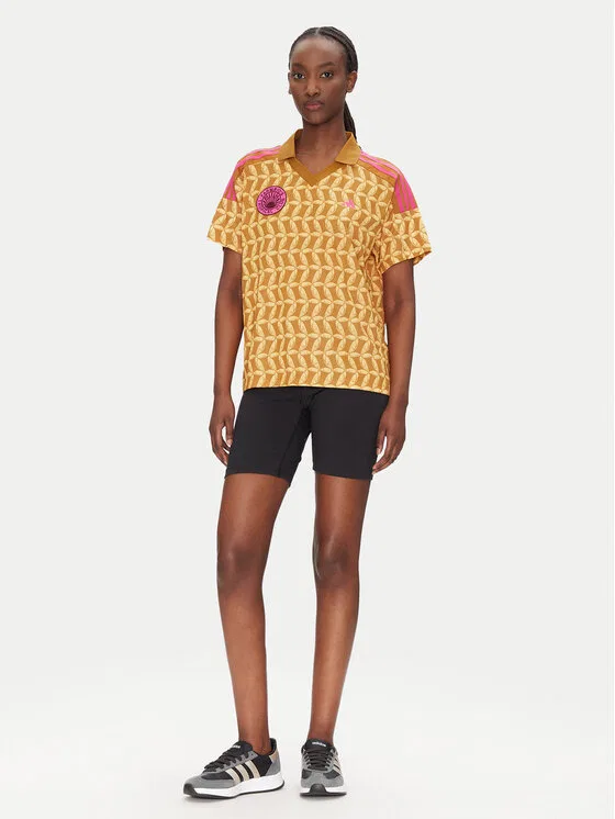 Футболка loose fit FARM Rio Adidas, оранжевый — фото 2
