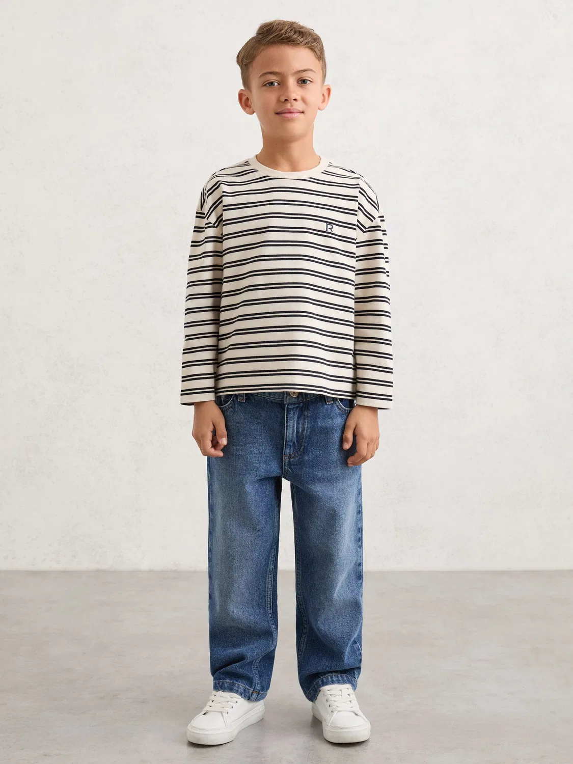 Футболка с полосками Marley Reiss, Navy/White