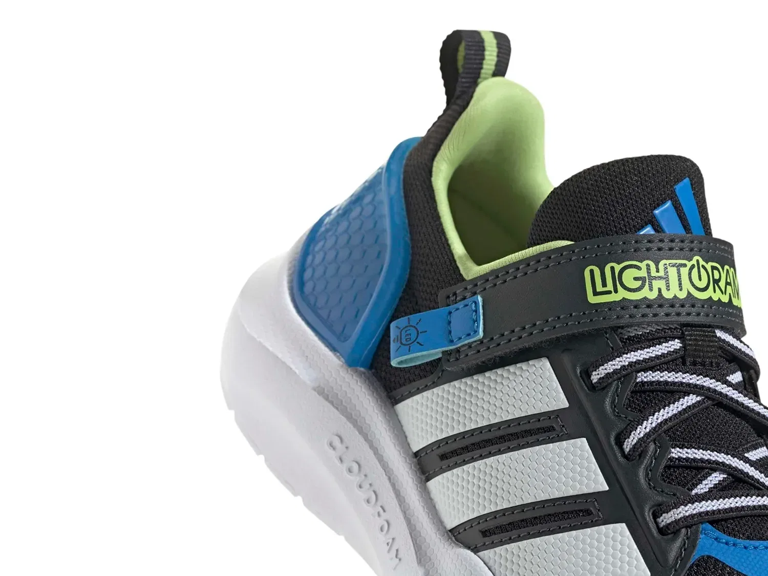Кроссовки детские Lightorama Runner, adidas, черный — фото 3