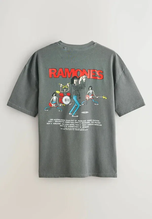 Футболка с принтом Ramones Next, серый — фото 2