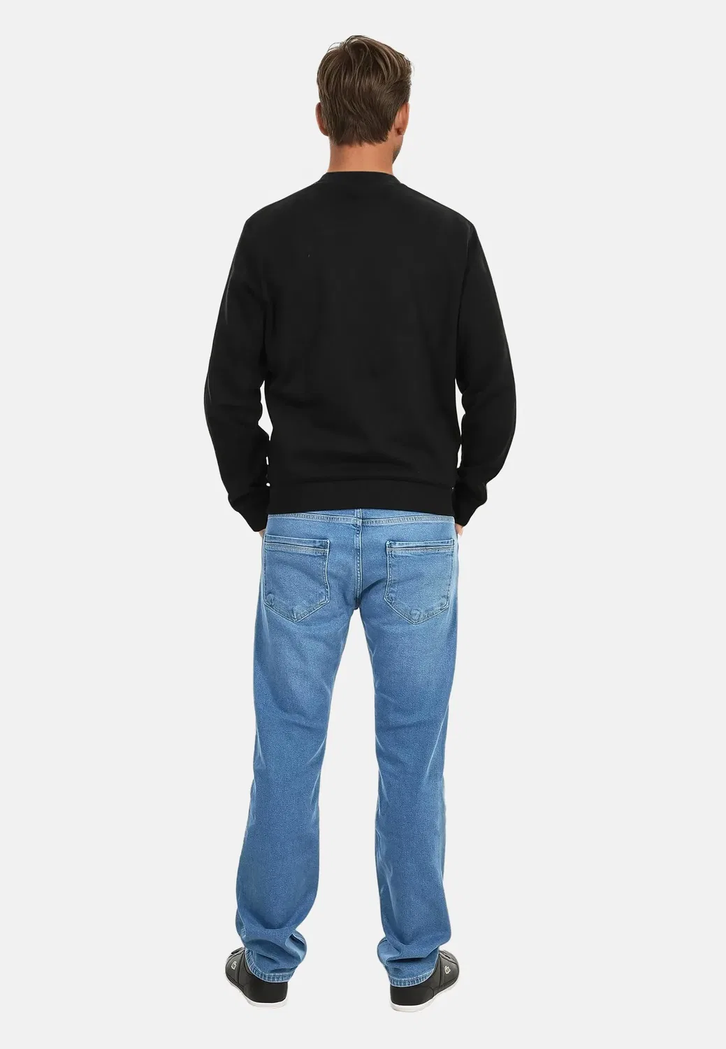 Мужской пуловер с круглым вырезом U.S. Polo Assn., Schwarz-Rust — фото 4