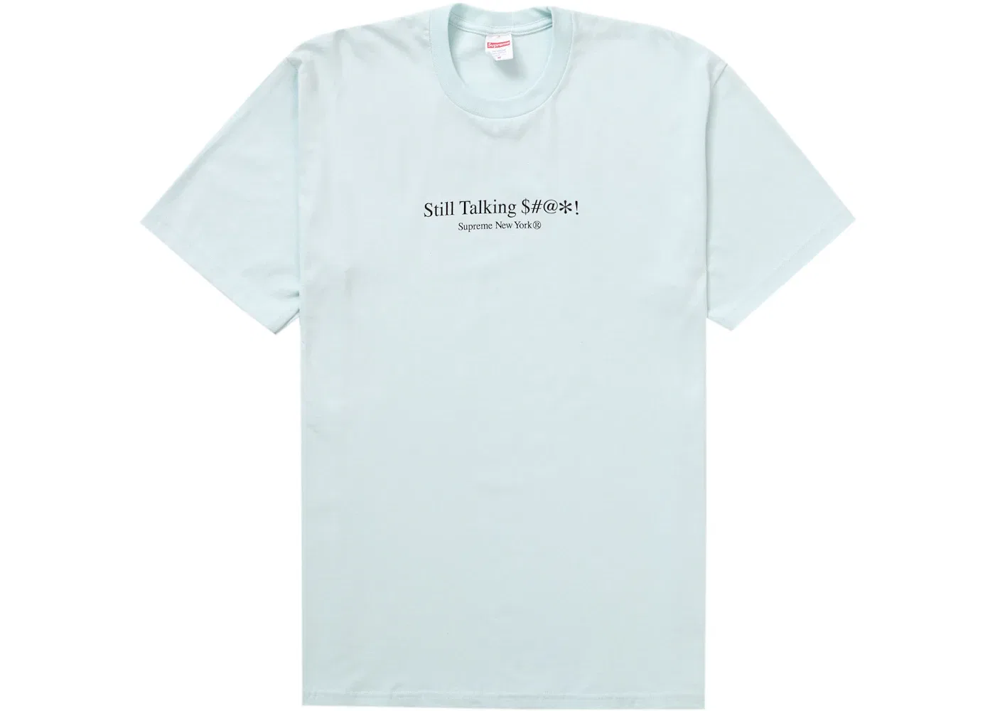 Мужская футболка с принтом Supreme Still Talking Tee, Pale Blue