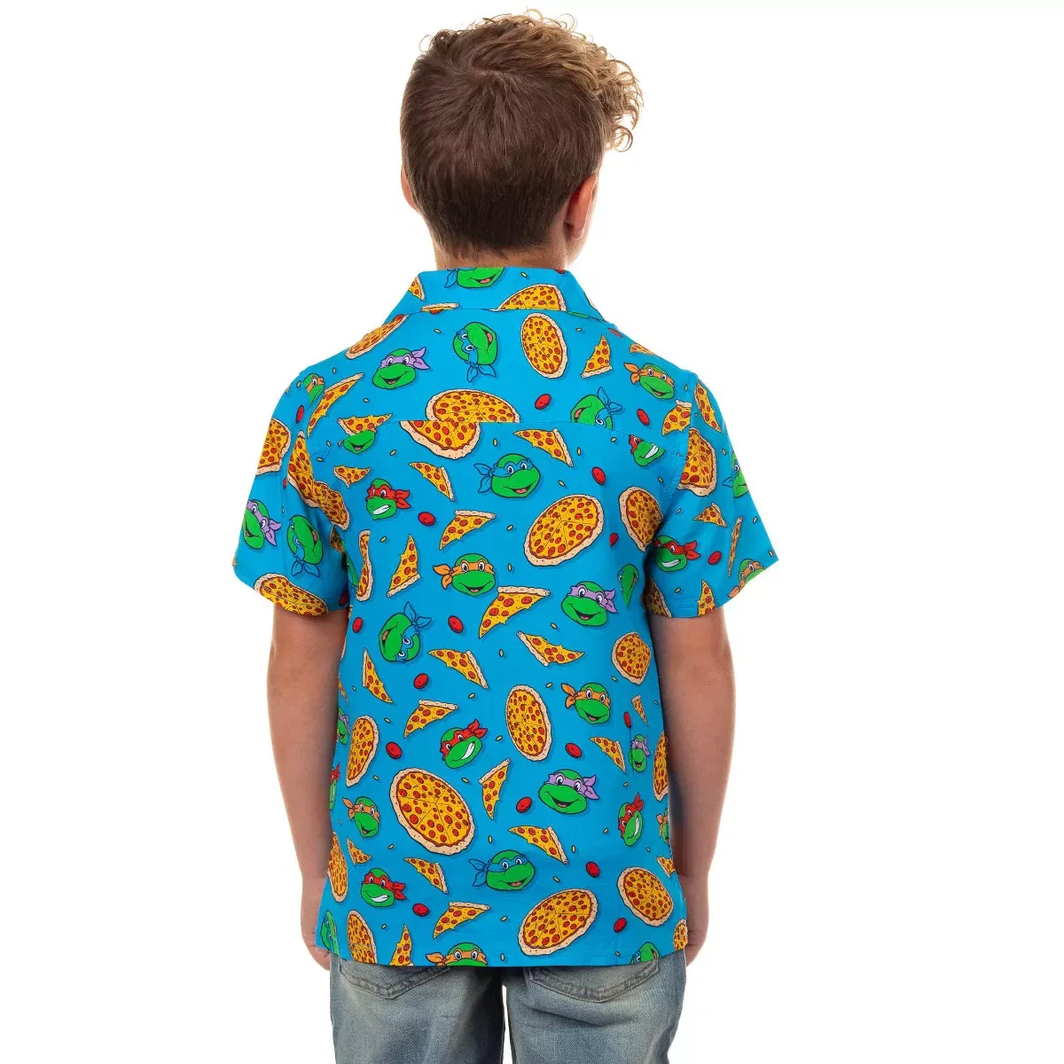 Детская рубашка для мальчиков с принтом Teenage Mutant Ninja Turtles OppoSuits, Blue — фото 2