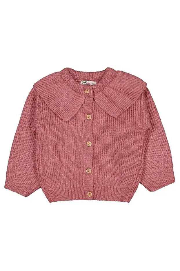 Детский кардиган для девочек хлопковый Civil Girls, Dark Pink