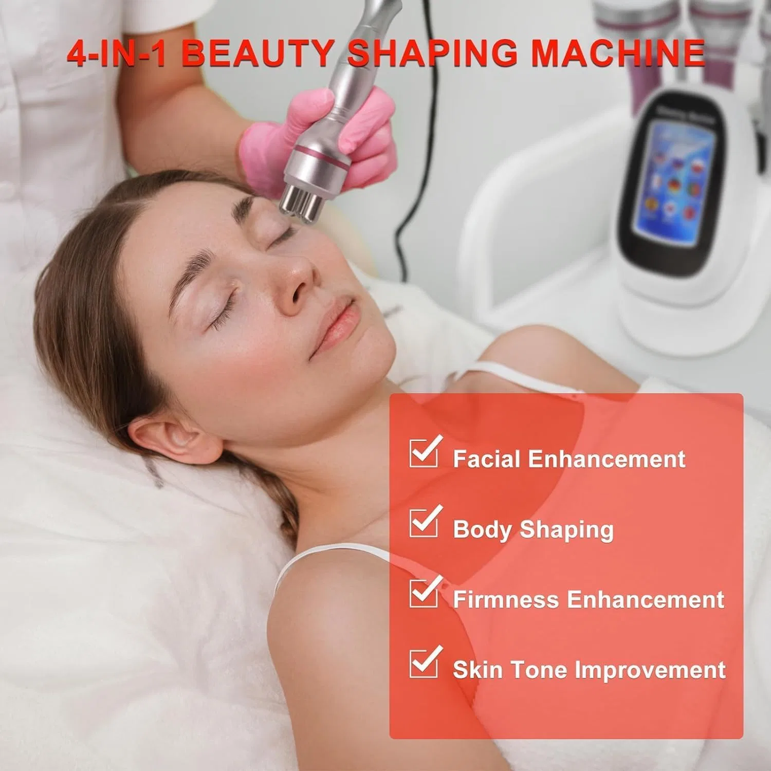 4-in-1 Body Shaper RF Cavity Vacuum Beauty Machine, Elitzia, для рук, талии, живота, подтяжка — фото 2