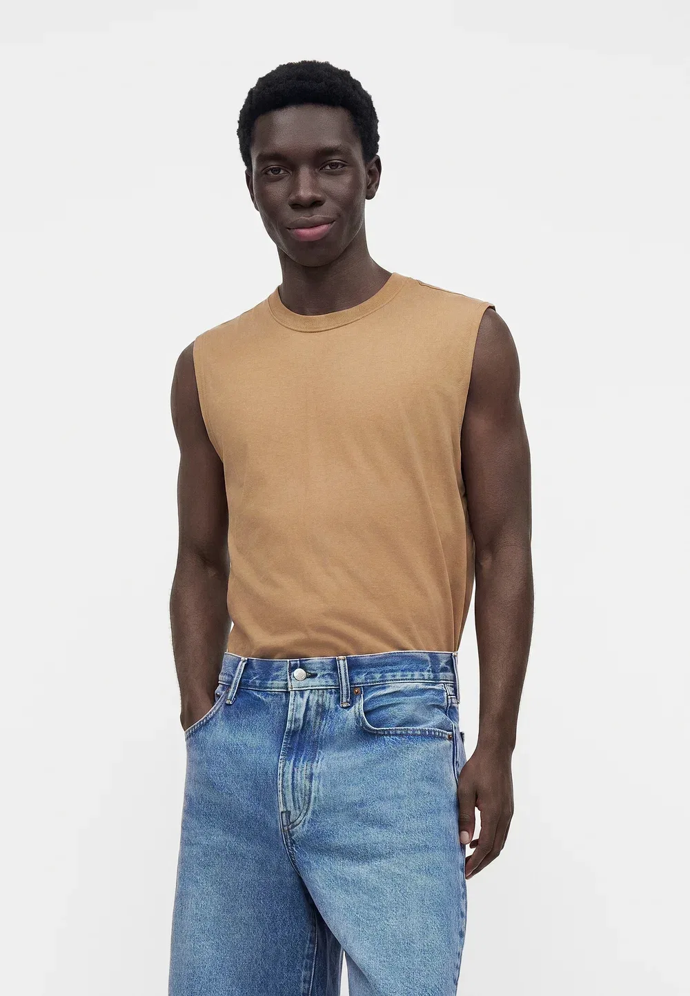 Свободные джинсовые шорты Gap, Medium Wash — фото 4