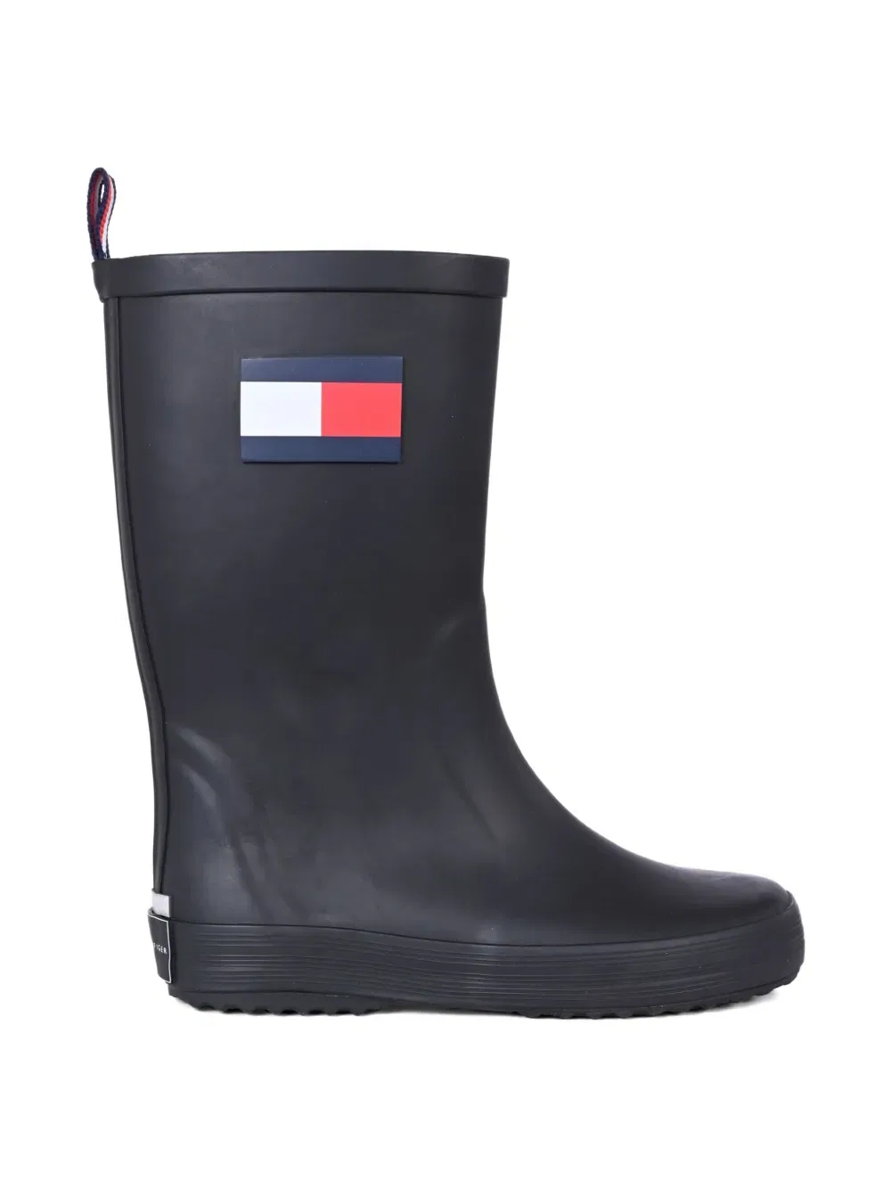 Сапоги резиновые с логотипом-флажком Tommy Hilfiger Junior, черный — фото 2