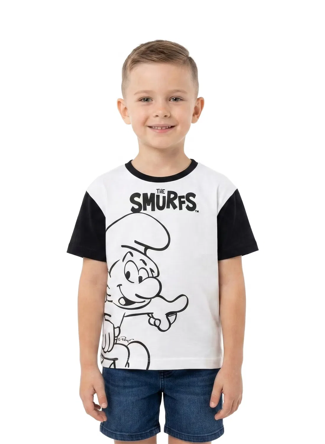Комплект футболок с принтом Smurfs Trucare, мультиколор — фото 2