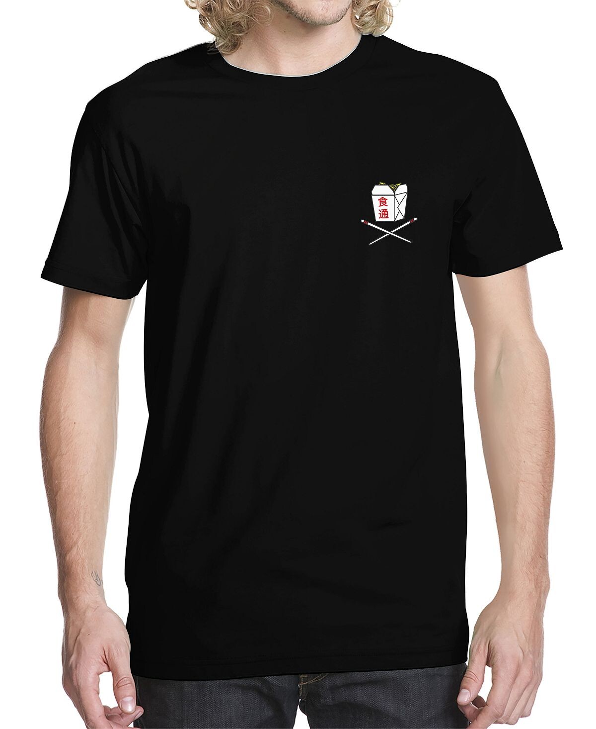 

Мужская футболка с рисунком на вынос Buzz Shirts, черный