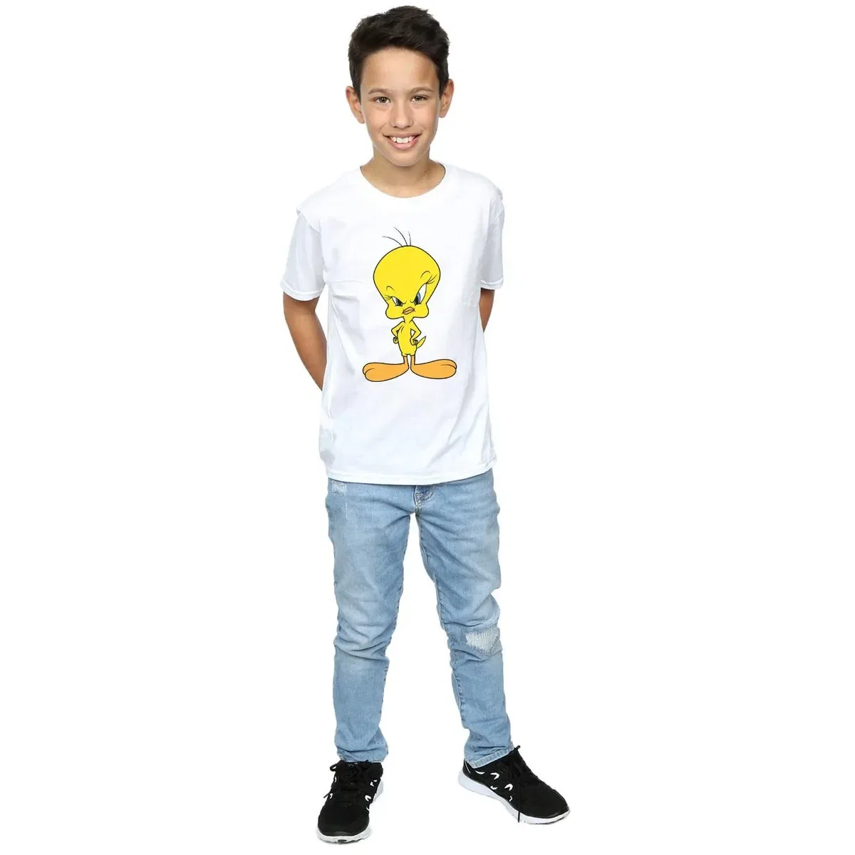 Футболка с принтом Angry Tweety Looney Tunes, White — фото 4