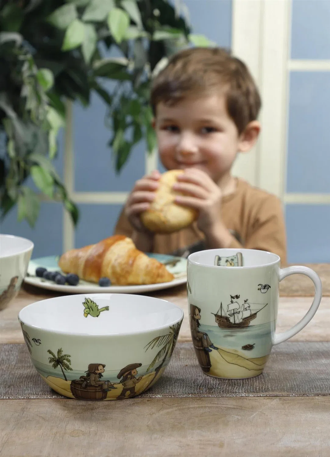 Детский набор посуды из 5 предметов, Fine Bone China, Anouk Schatzsuche Goebel, мультиколор — фото 2
