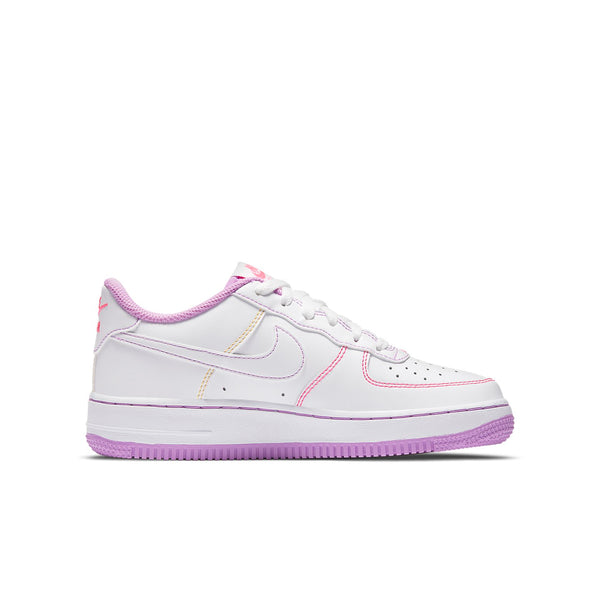 Кроссовки air force 1 '07 low 'contrast stitch - fuchsia glow' Nike, белый — фото 2