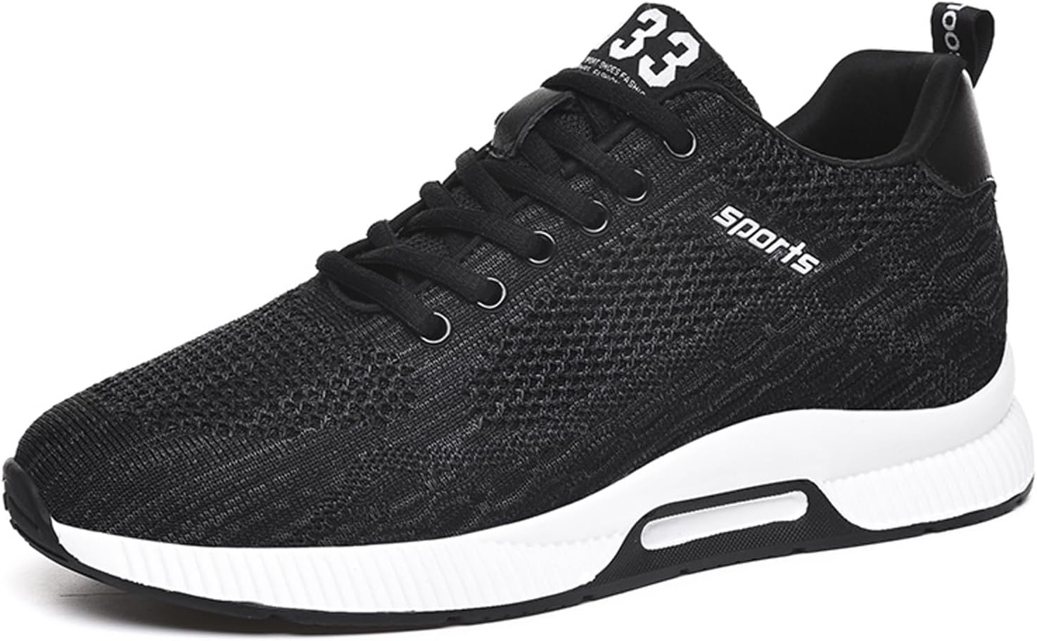 

Мужские невидимые обувные подъемники ihinzry, увеличивающие рост на 6 см, обувь с поднятой пяткой для мужчин, черный